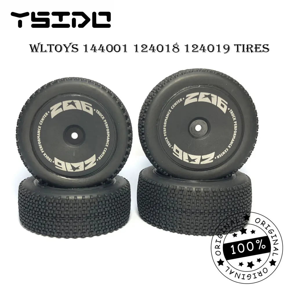 Original Wltoys XK 144001 144010 124018 124019 124017 124016 Front Rear Tires 12 HEX for 1/12 1/14 1/16 RC Off-Road Car