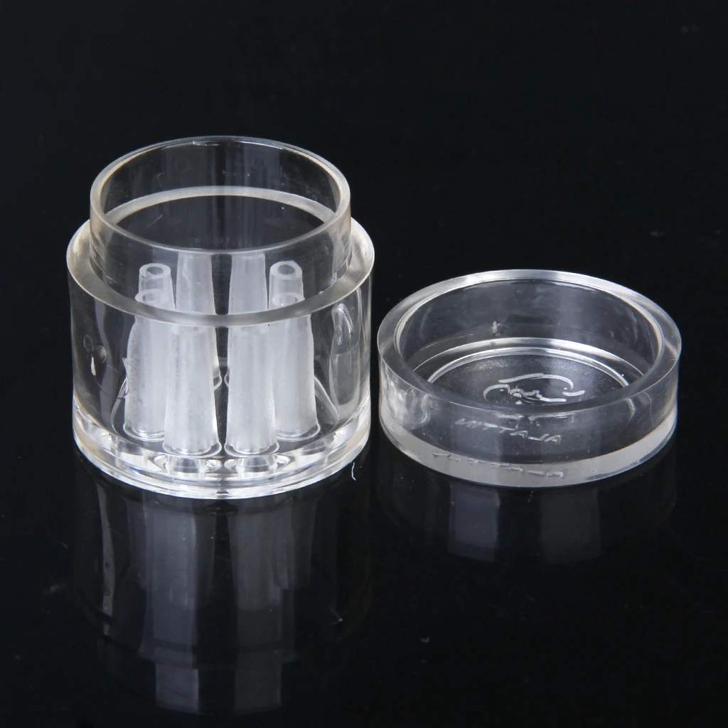 Круглая тарелка для кормления креветок с 8 отверстиями аквариум планария