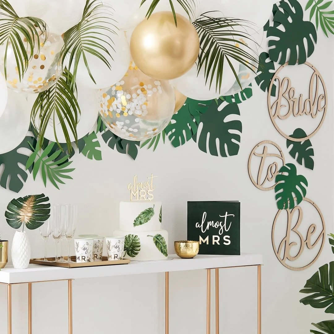 1 комплект зеленый искусственный пальмовых листьев тропический Гавайи черепаха