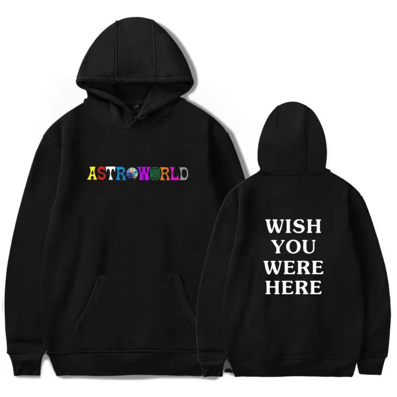 

Women Men Oversized Hoodies Colorful Letters Printed Sweatshirts Drawstring Warm U50C