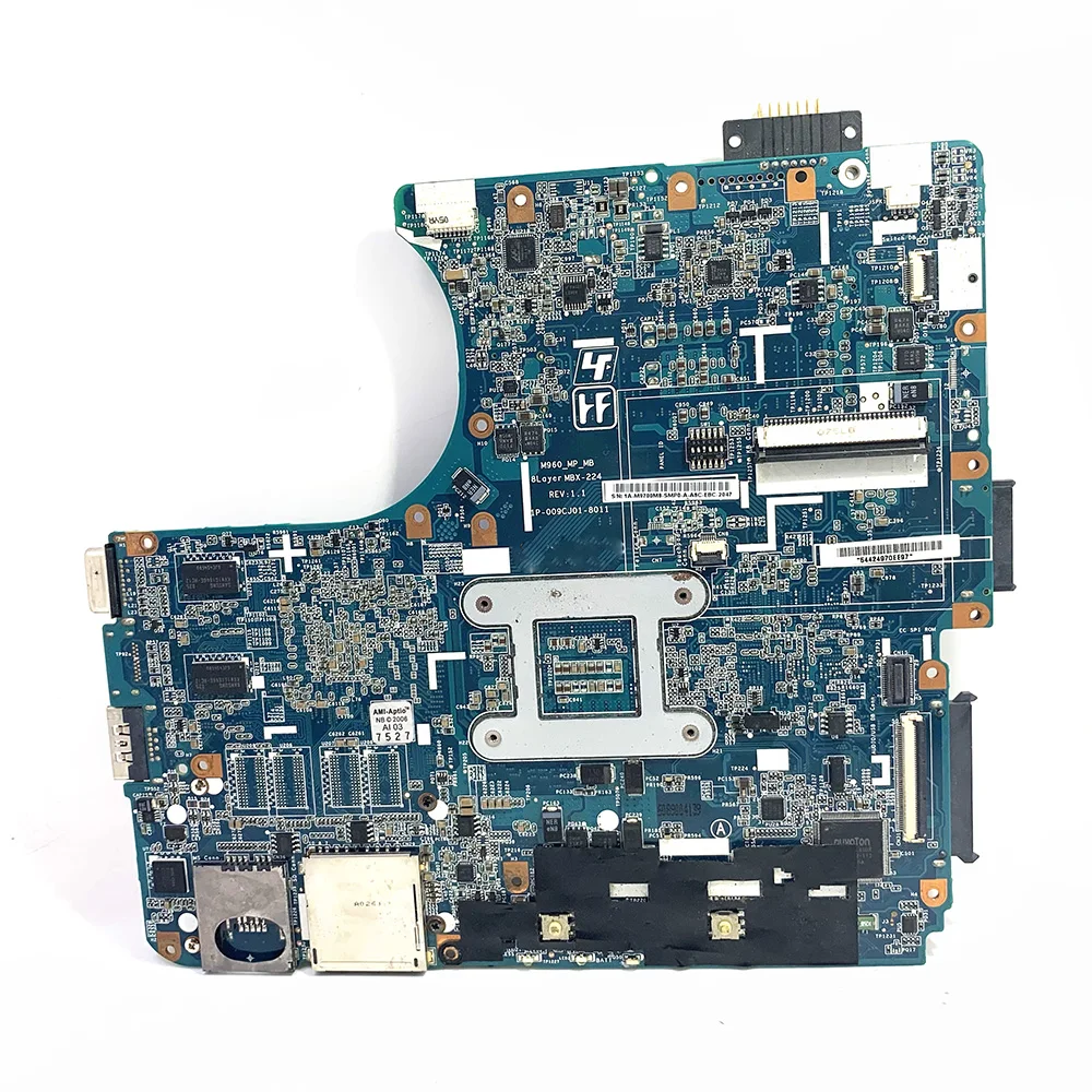 M960 для SONY MBX-224 HM55 A1794336A Материнская плата ноутбука Тесты работы 100% оригинал |