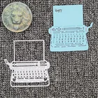 ПЕЧАТНАЯ МАШИНКА, бриллиантовая поздравительная открытка, металлическая высечка, ручная высечка, Обложка для альбома сделай сам, Санта-Клаус