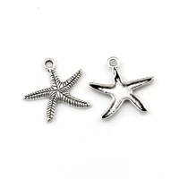 25pcslot starfish alloy charm pendants for jewelry making diy accessories 24x24 5mm a 530