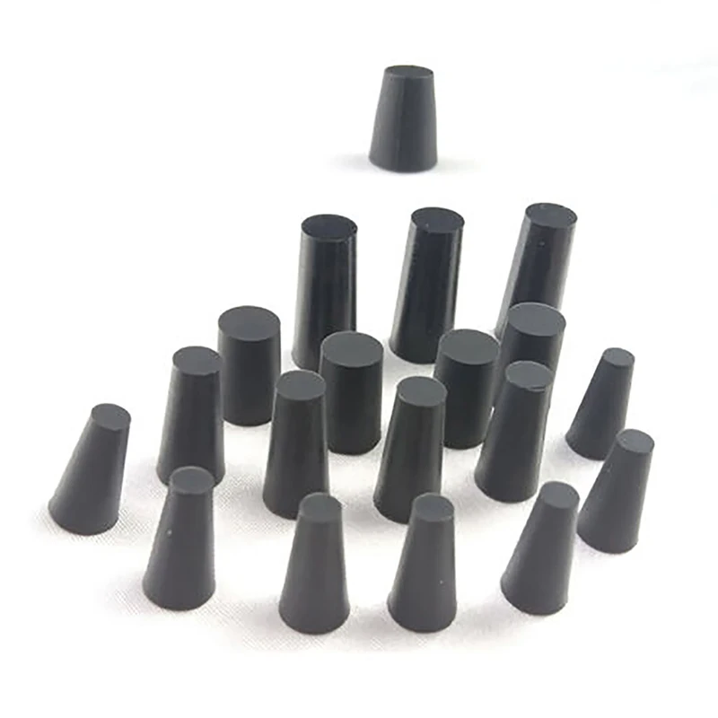 Clear / Black Conical Rubber Stopper HIGH TEMP Silicone Plugs Sealing Tapered Plug For Electroplating Paint | Обустройство дома