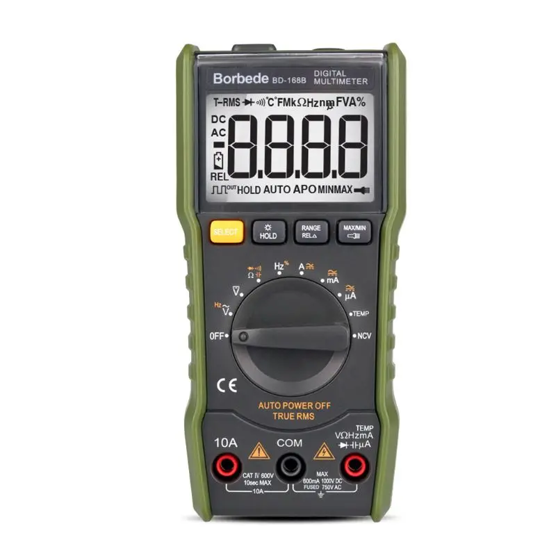 

Digital Multimeter Portable 6000 Counts Backlight AC/DC Ammeter Voltmeter Meter