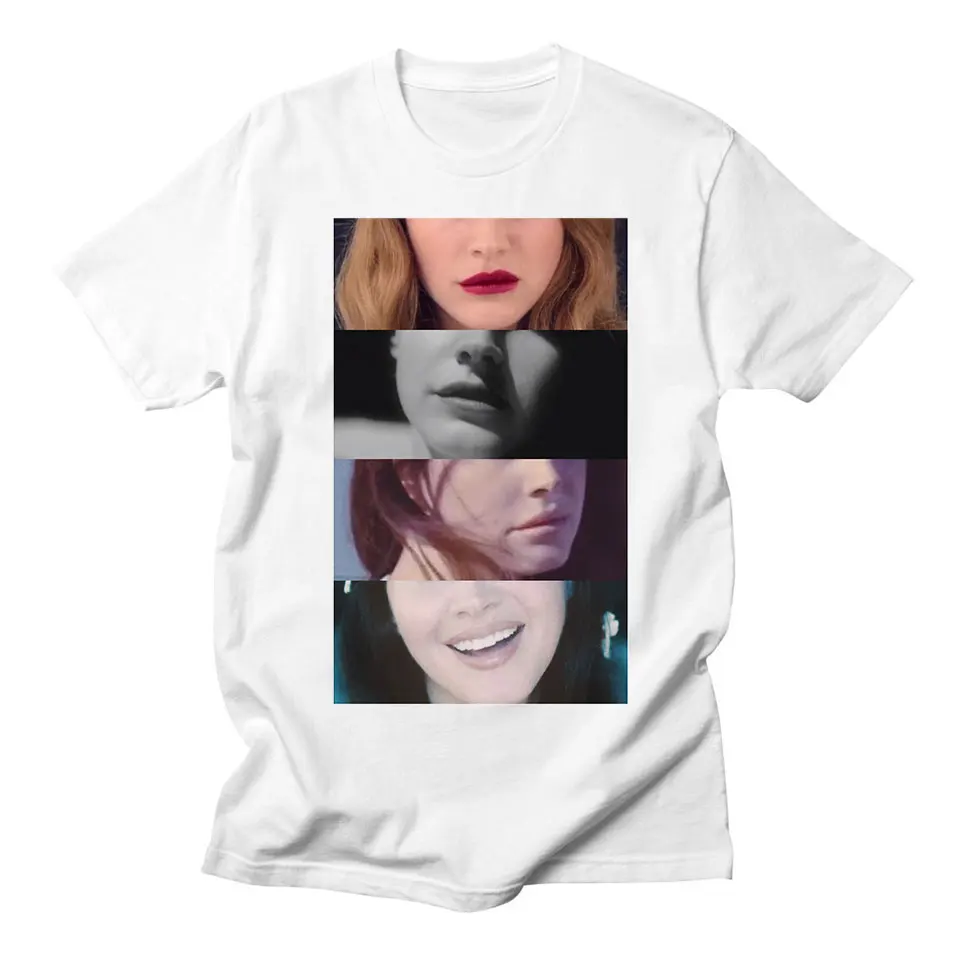 Женская футболка больших размеров Lana Del Rey Повседневная Свободная Модная