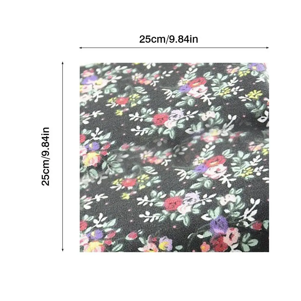 

25*25cm 9pcs Black Cloth Group Shredded Cloth Pure Cotton Fabric For Sewing Handmade Patchwork Ragdoll Clothes Making