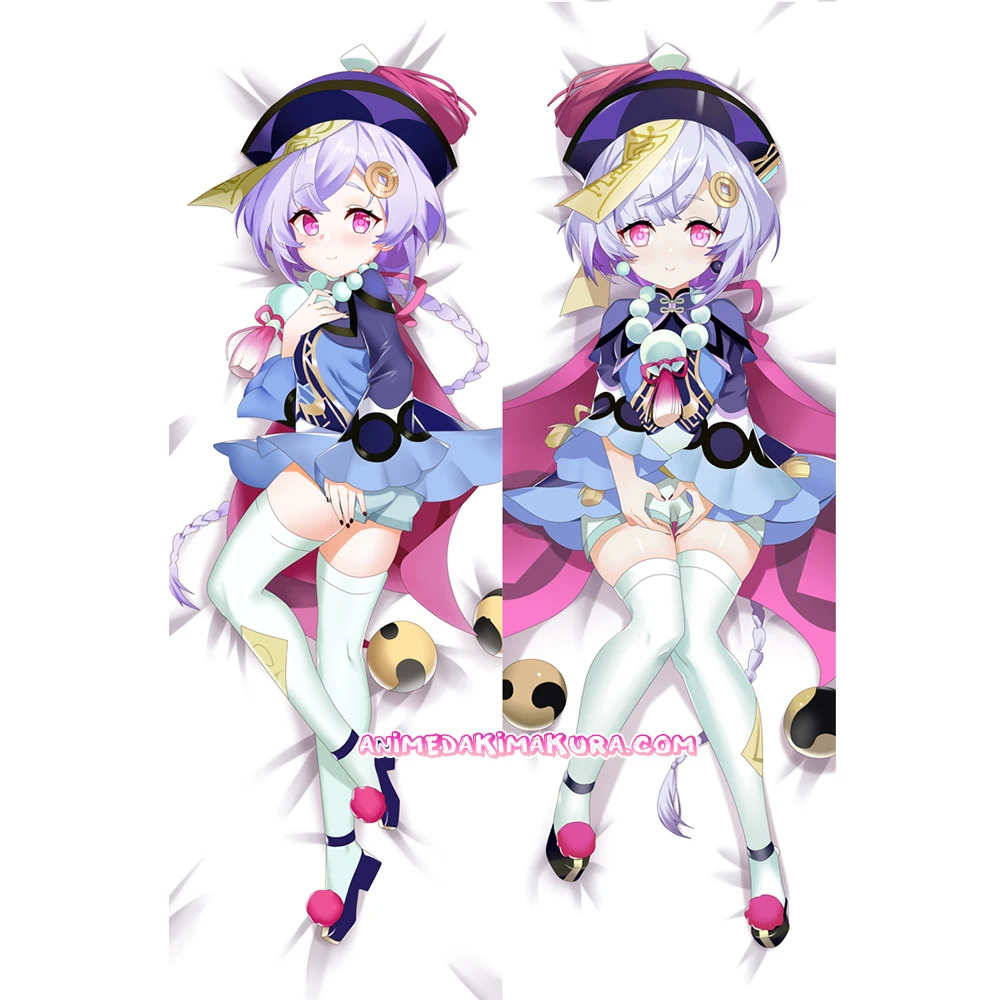 

Genshin Impact Qiqi Anime Girl Dakimakura Hugging Body Pillow Cover Case