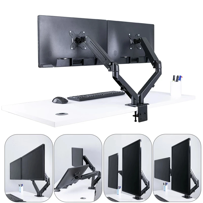 Двойная подставка для монитора LN ЖК-экранов ПК диагональю 13-27 Светодиодный