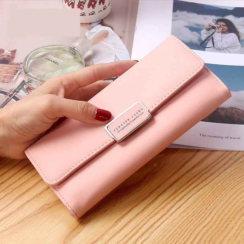 

Fashion 2021 Women Wallet Small Zipper Multi Card Position Leather Coin Purse Card Holder Free Shipping