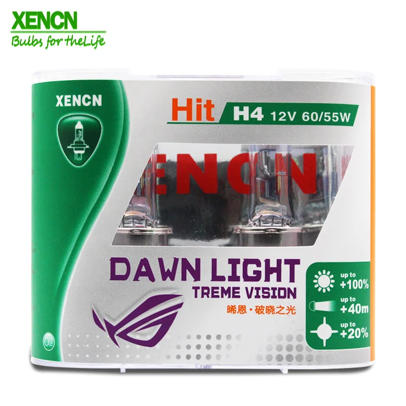XENCN H4 12V 60/55W 3800K второе поколение Dawn светильник супер яркий автомобильный головной светильник s 30% больше света 75 м луч 2 шт
