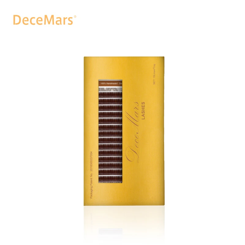 Темно коричневые накладные ресницы DeceMars JBCD Curl 8 15 смешанная длина индивидуальное