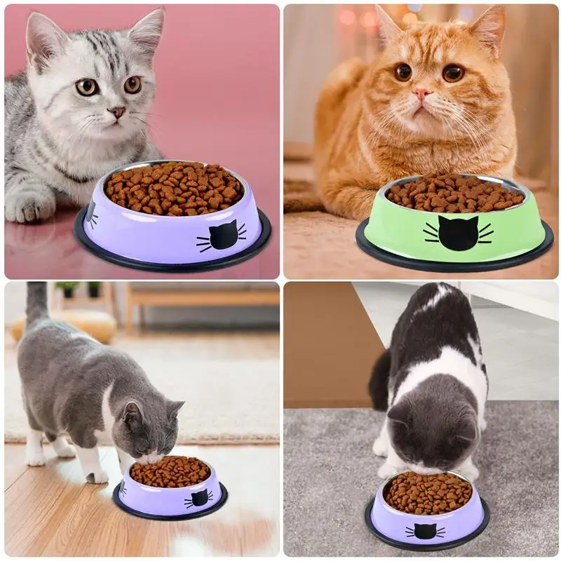 

Stainless Steel New Pet Product For Dog Cat Bowl Anti-Skid Pet Dog Cat Food Water Bowl Pet Feeding Bowls Tool Pet Feed Supplies