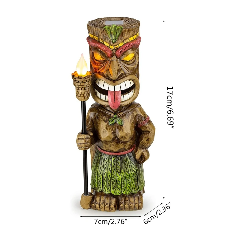 

Durable Totem Cut Outs Luau Party Wall Decorations Light for Patio and Garden 85DB
