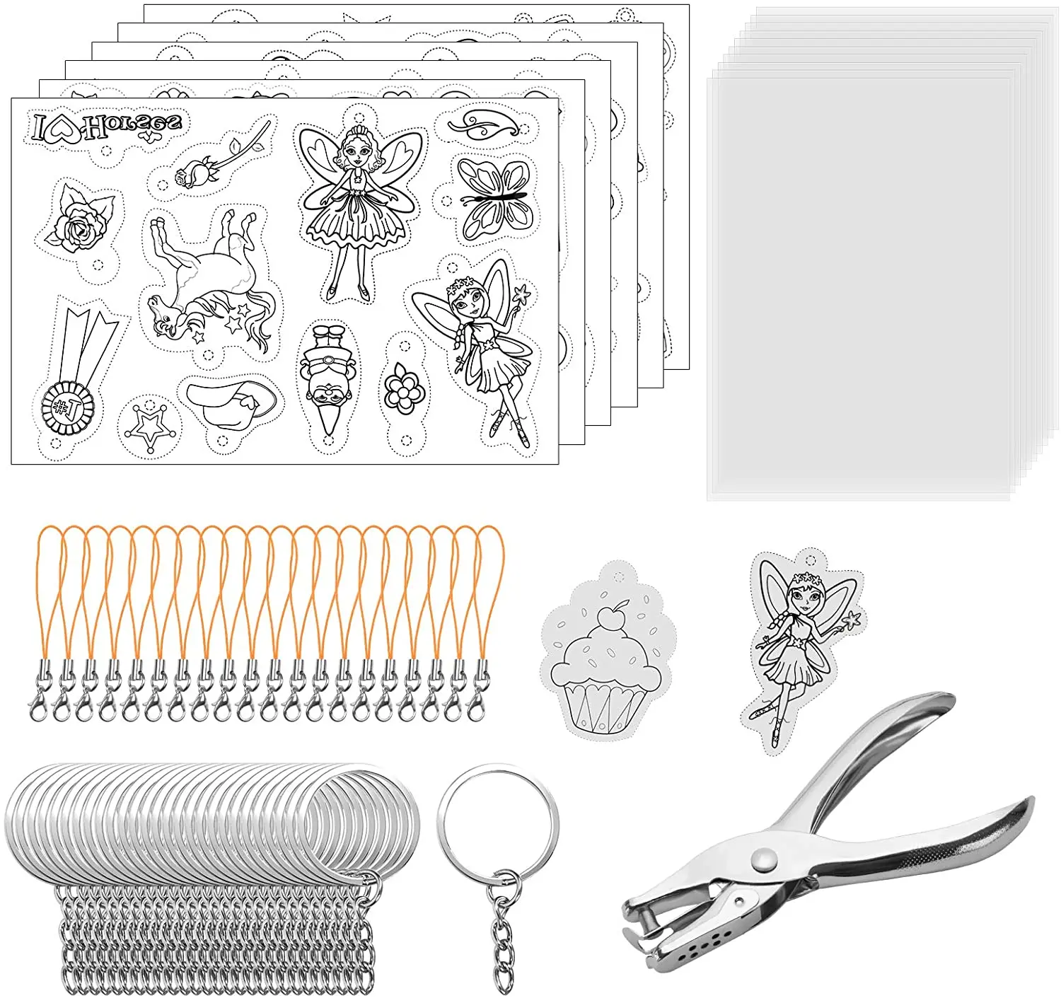 

METABLE Heat Shrinkable Plastic Board Kit, Creative Crafts For DIY Decoration Accessories