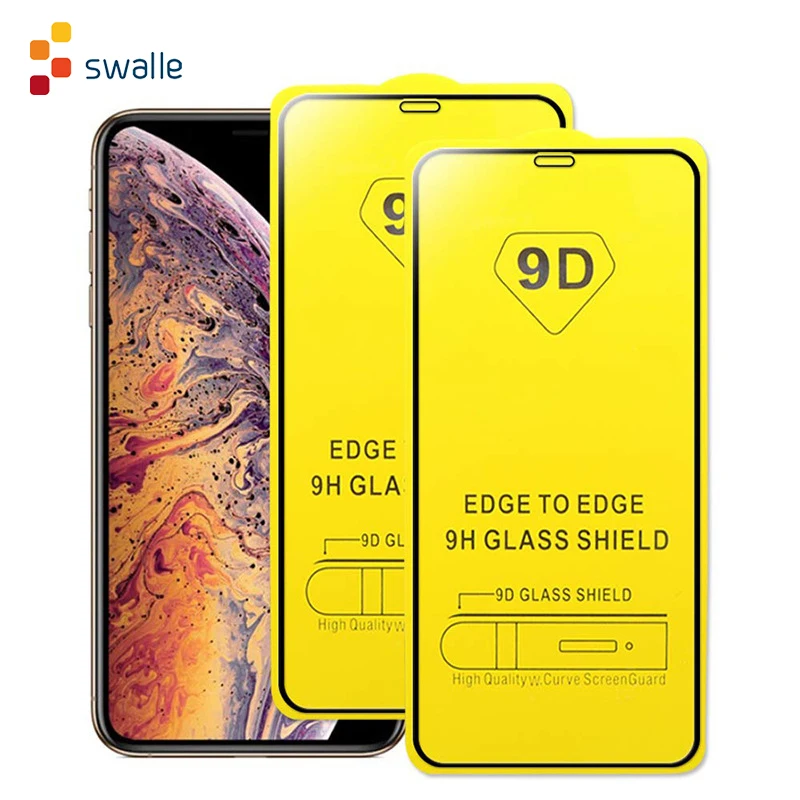 Защитная пленка для экрана Swalle 9D телефона 8 7 6 Plus защитное стекло 9H полностью