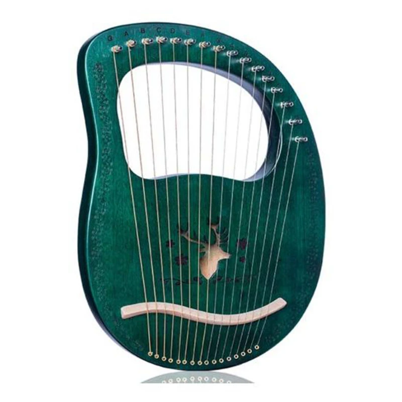 Горячая Распродажа AD Lyre Harp 16 струн Heptachord красное дерево Lye с тюнинговым ключом для