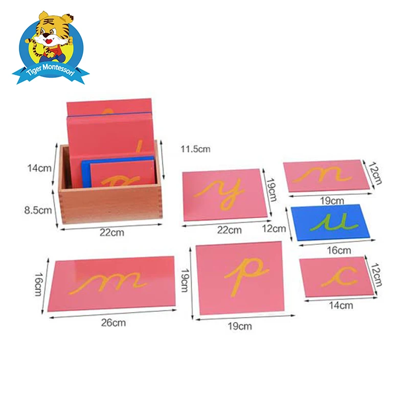 

montessori Lower Case Sandpaper Letters - Cursive toy