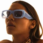 2021 модные квадратные солнцезащитные очки женские брендовые дизайнерские винтажные роскошные женские солнцезащитные очки с защитой UV400 мужские трендовые очки в стиле ретро