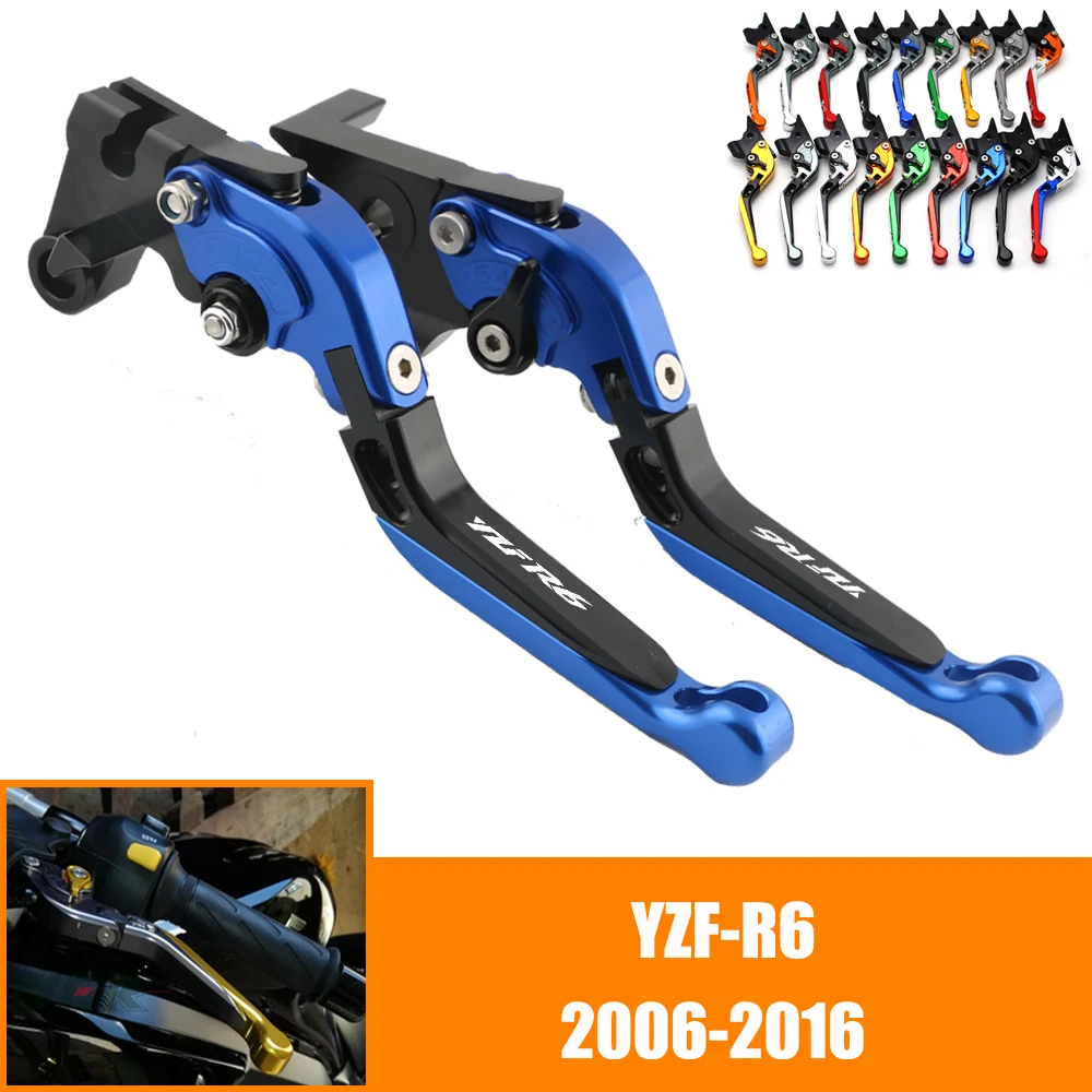 

For YAMAHA YZF R6 YZF-R6 2006 2007 2008 2009 2010 2011 2012 2013-2016 Motorcycle Adjustable Brake Clutch Lever Levers Folding