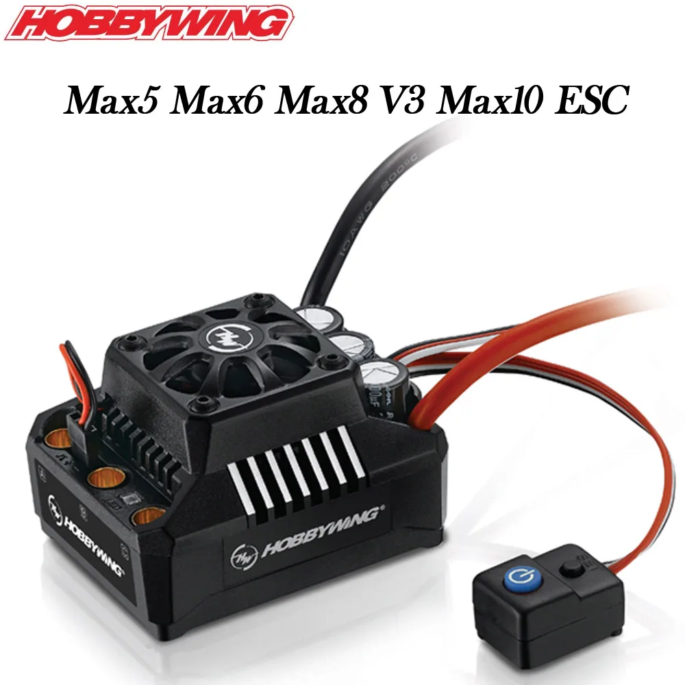 hobbywing ezrun max5 max6 max8 v3 max10 200a 160a 120a 60a бесщеточный esc для 1