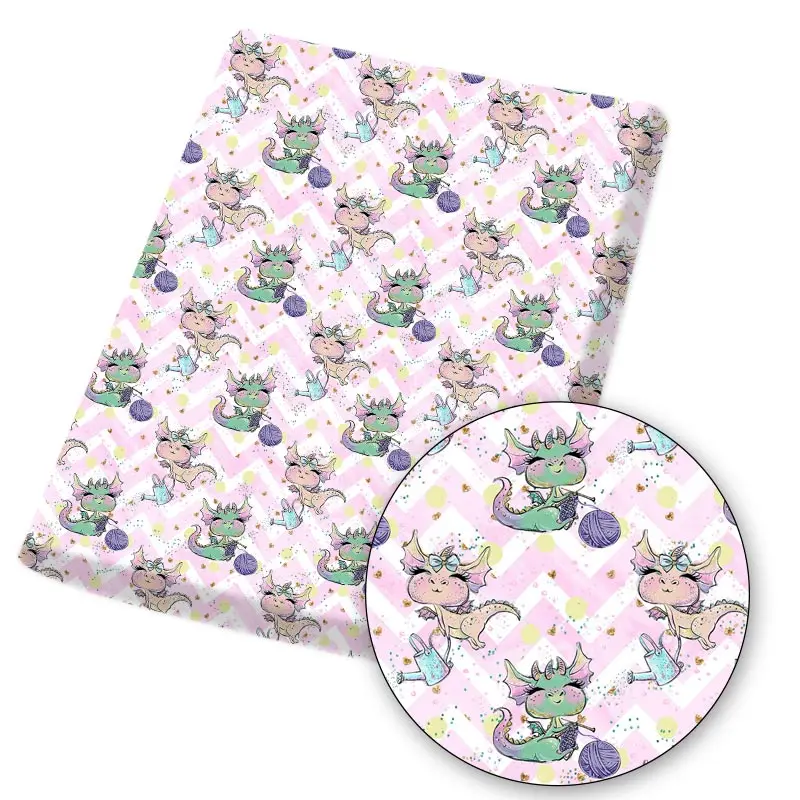 

Polyester Cotton Fabric By The Meters Cartoon Animals Designer Fabrics for Sewing Home Textile Garment Crafts Making 45*145cm/pc