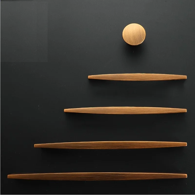 Желтая бронзовая ручка для мебели винтажные бронзовые ручки кухонного шкафа в