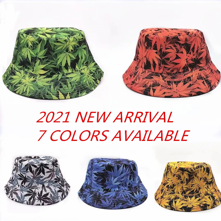 

Панама женская двусторонняя с принтом в виде кленовых листьев, хлопковая Панама с тропическим принтом, Солнцезащитная шляпа, весна-лето