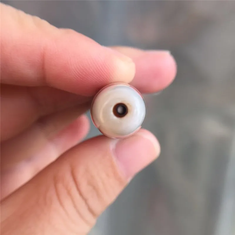 

High Quality 14.5MM*73MM 9 Eyes Patterns Pure Natural Agate Stone Mysterious Amulet Tibetan Dzi Beads for Collections