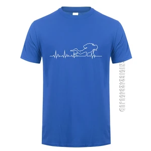 Футболка для дайвинга с рисунком сердцебиения дайвинга, Мужская хлопковая футболка с графическим рисунком, Забавные футболки с круглым вырезом для подводного плавания, топы