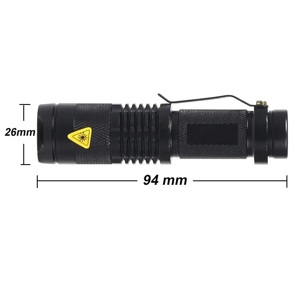 

XPE Q5 395 UV Purple Light Flashlight Telescoping Zoom Money Checker Torch