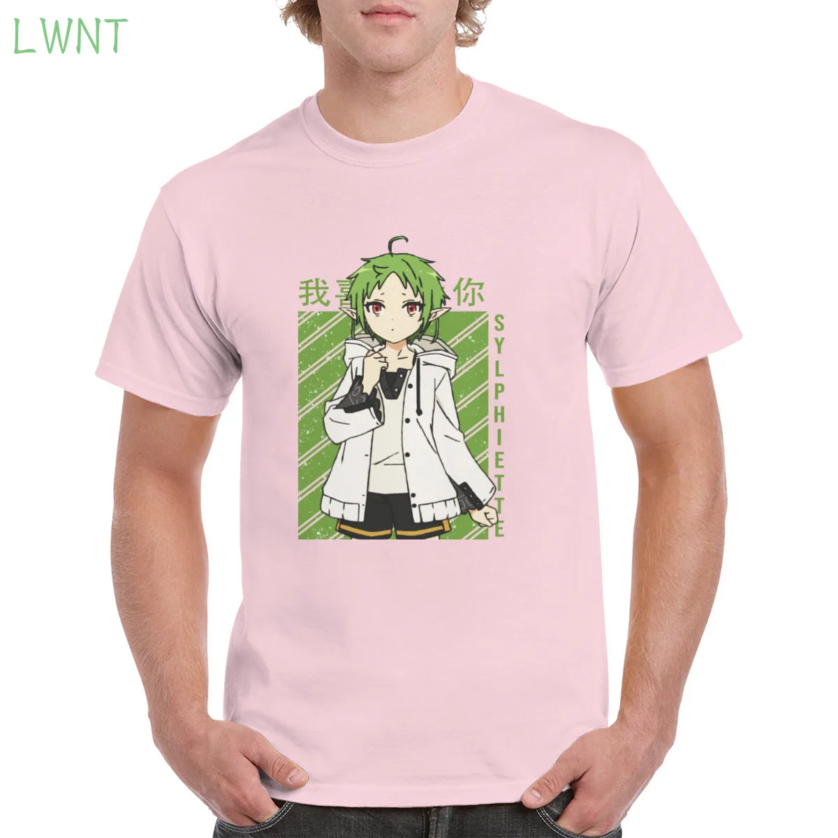 

100% CottonMushoku Tensei Jobless Reincarnation sylphiette Tshirt Top Harajuku Aesthetic Tshirt Oversized clothes Female/Man