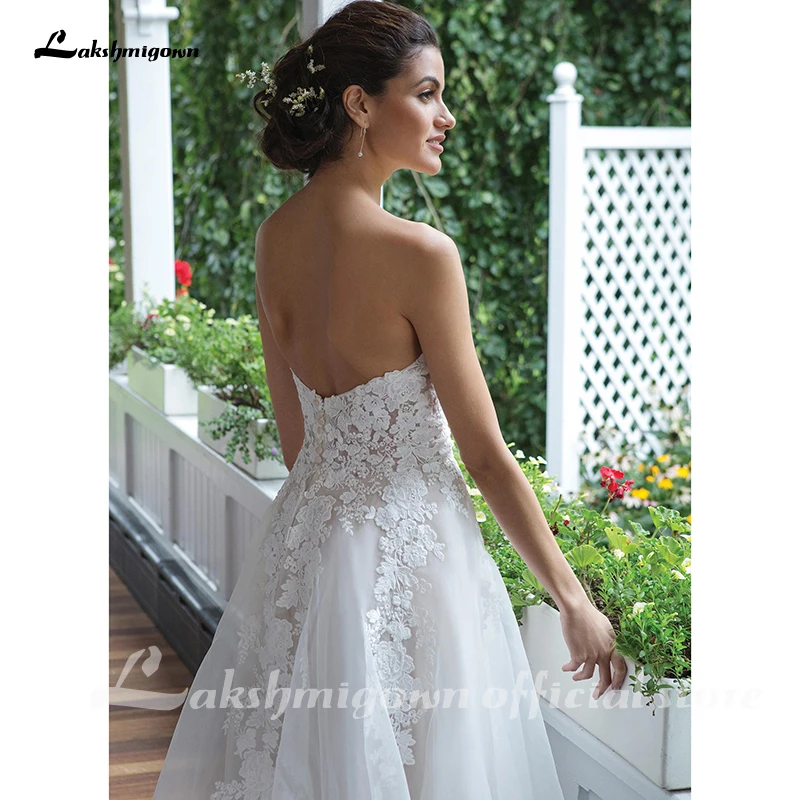 

Sexy Venice Lace Sweetheart Gown with Organza A-line Wedding Dress 2021 Lace Bodice Wedding Gowns Robe Femme abito da sposa
