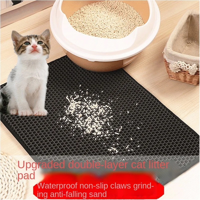 

Hot-selling Double-layer Honeycomb Litter Household Pet Kennel Mat EVA Non-slip and Waterproof Cat Foot Mat