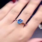 Лидер продаж; Модные Изящные 7*9 мм8*10 мм6*6 мм синий Цвет квадратный овальной формы с украшением в виде кристаллов белая Цирконий женское кольцо для женщин вечерние ювелирные изделия