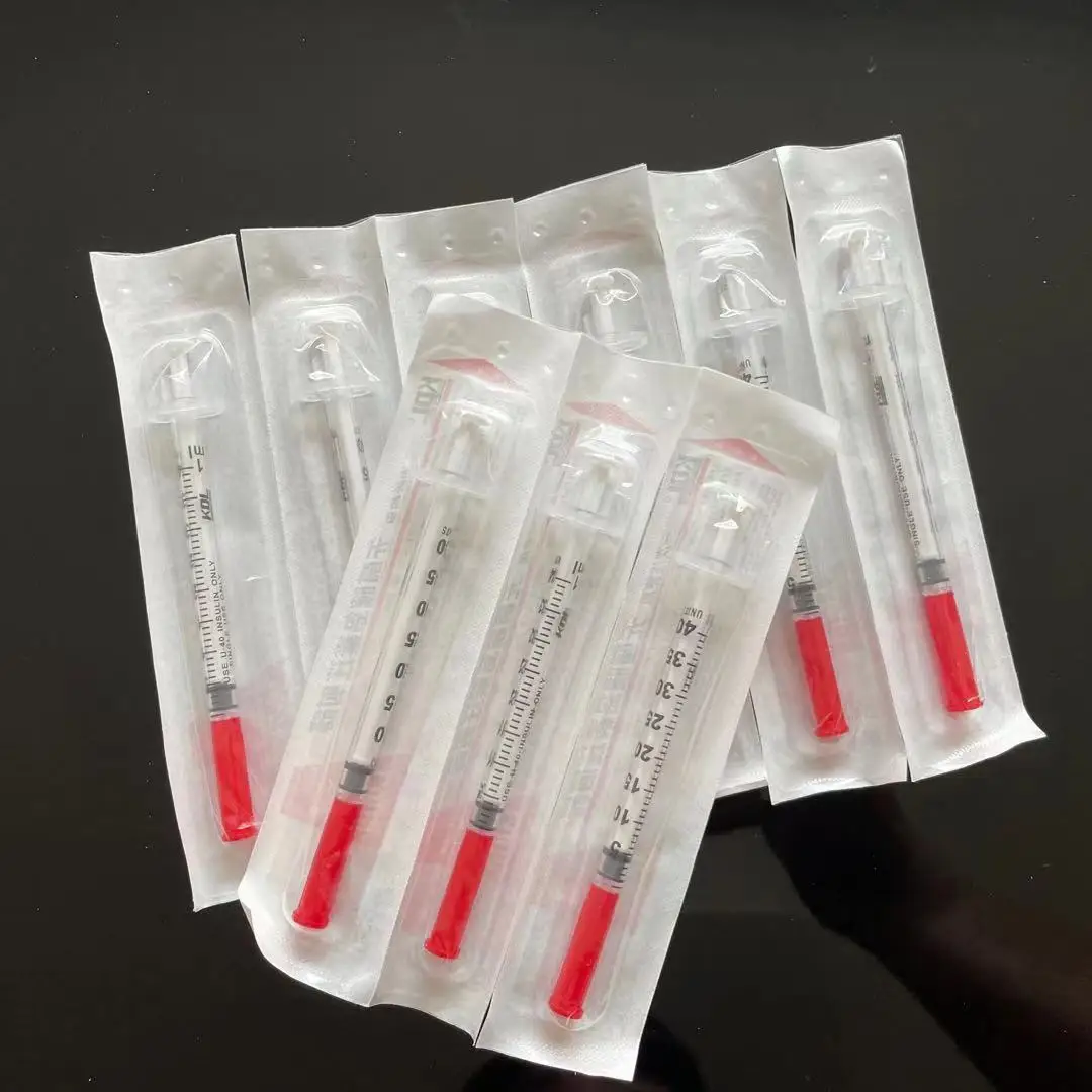

100Psc/lot 29G 30G 1mL Disposable Liquid Dispenser Syringe Injection for Insulin Syringe