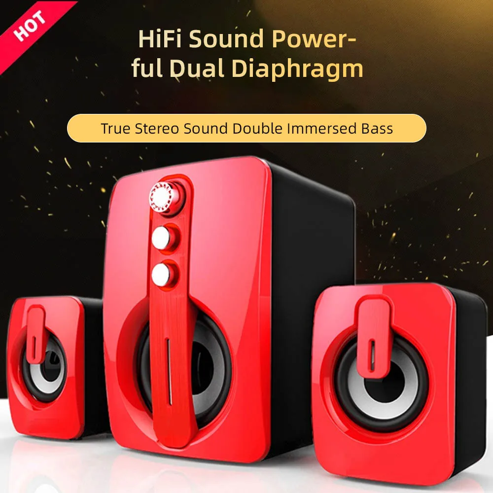 Bluetooth колонка настольный компьютер телефон 3D стерео аудио сабвуфер коробка