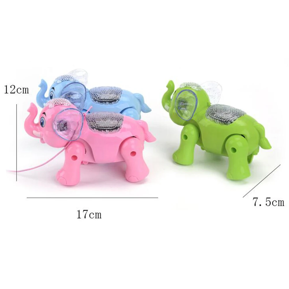 

Funny Musical Lighting Walking Elephant Animal with Leash Kids Toy Xmas Gift Interior Accessories Make music and light gifts toy