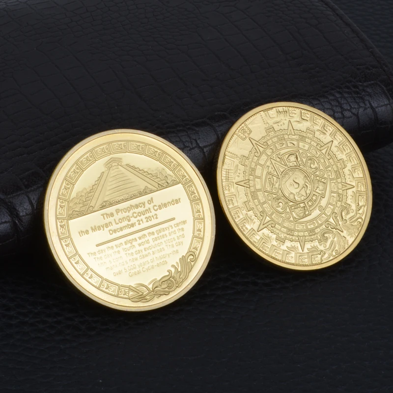 Памятная монета легенда майя коллекционная металлическая культуры Майя | Дом и