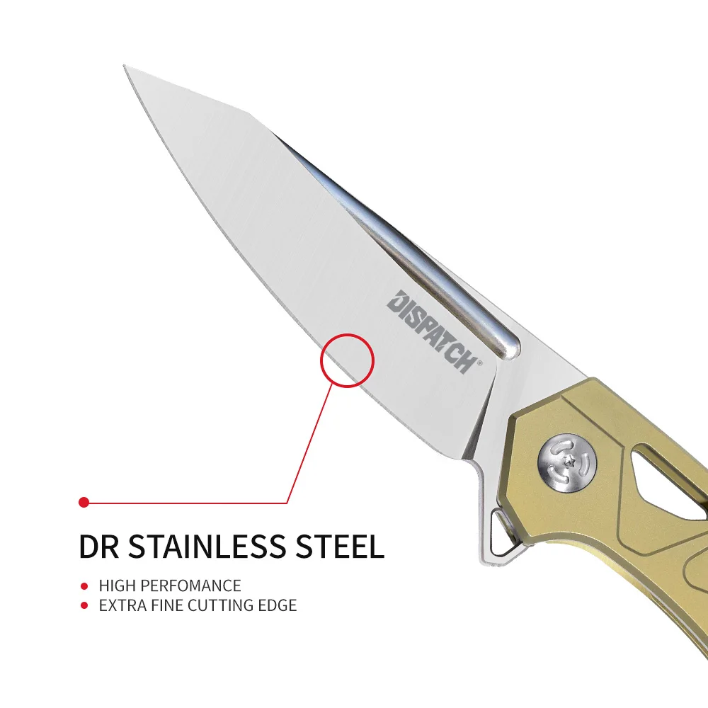 Складной нож Dispactch Карманный ручной резец из стали DR для повседневного