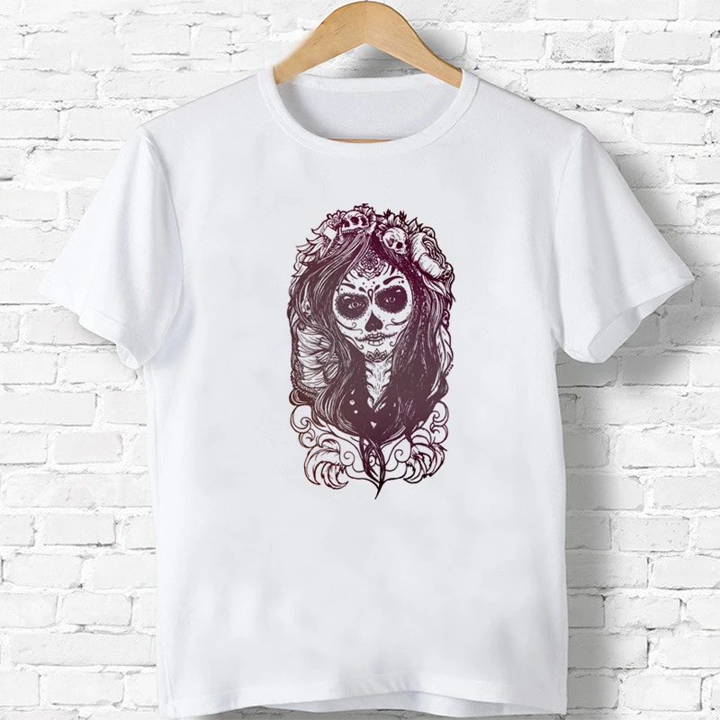 

Sweet Skull Funny Boys/Girls Harajuku Ullzang Tees Children Summer Cute Cartoon T Shirt Fashion Top Kids Tshirts