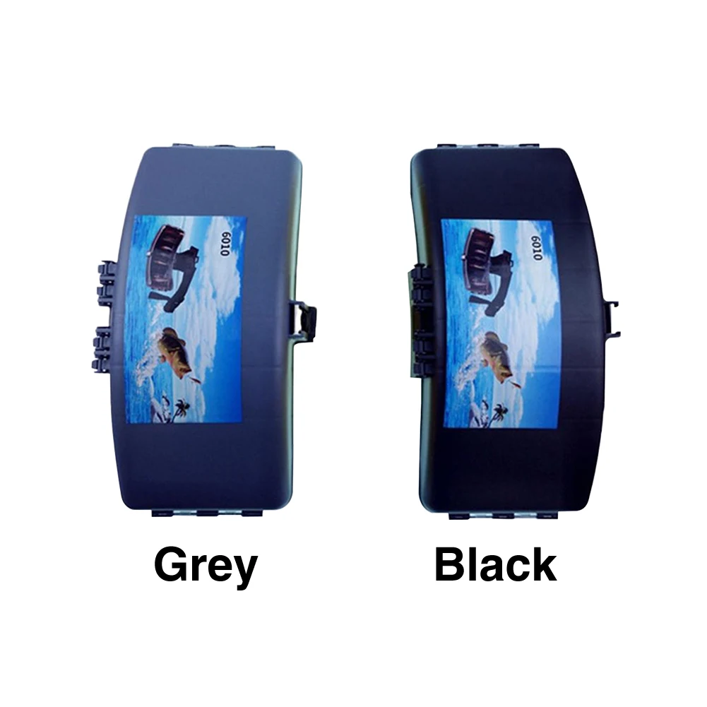 Outdoor ABS Carry Waterproof Accessories Storage Case Portable Box Waist Belt Fish Bait Box Tackle Holder Lures Folding