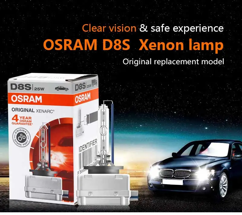 OSRAM Xenon HID D8S 66548 25 Вт автомобильный головной светильник, авто дальний/Ближний свет, Стандартный Светильник 4200 к, Германия, OEM Качество 1X