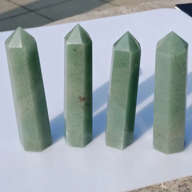 Dhxyzb 2-10 шт. натуральные нефритовые очки палочка Уникальный кварцевый кристалл