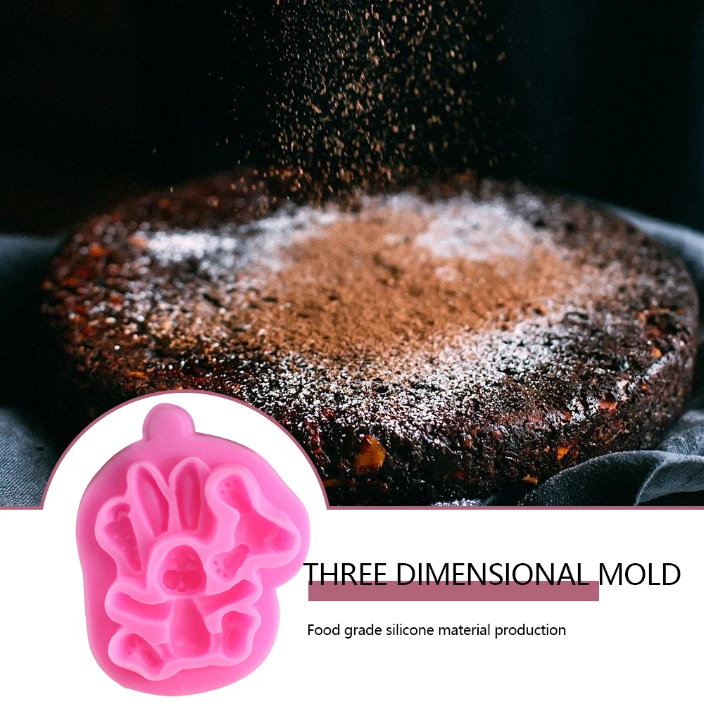 

3D Rabbit Easter Bunny Silicone Mould Fondant Cake Molds Confeitaria Cupcake Decorating Tools Chocolate Mold Kitchen Accessories