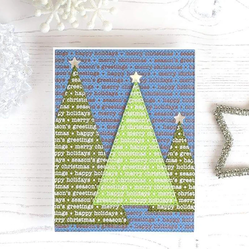 Штамп для скрапбукинга прозрачный с рождественскими поздравлениями