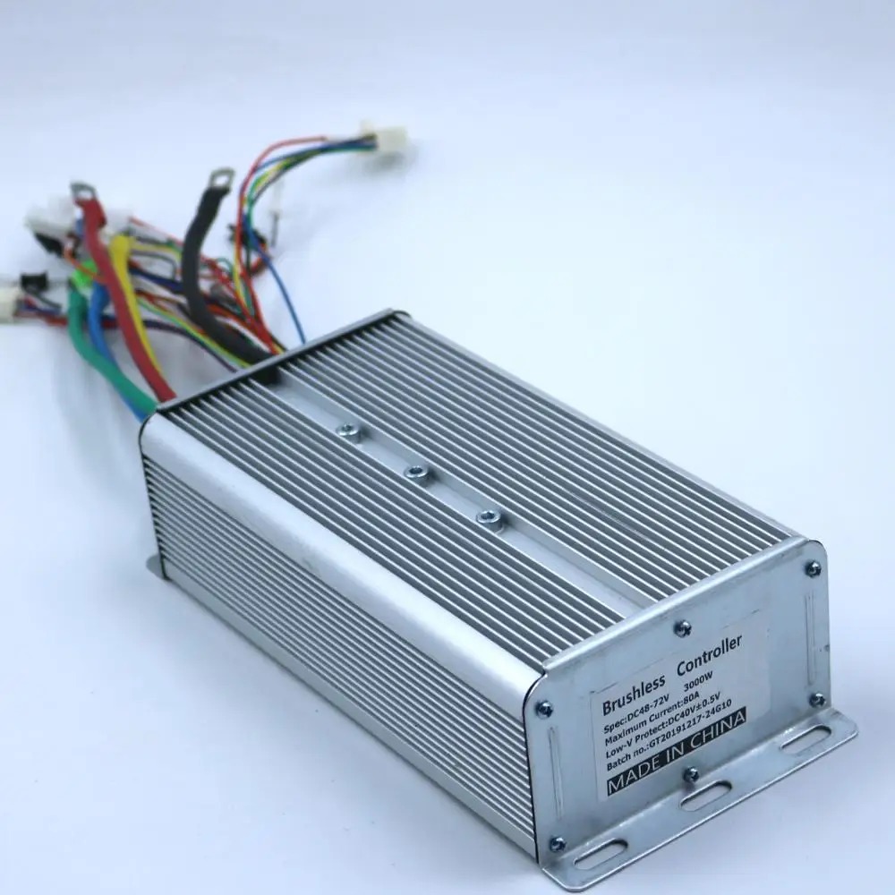 GREENTIME 24 MOSFET 48-72V 3000W 80Amax BLDC контроллер двигателя EV Бесщеточный Регулятор скорости