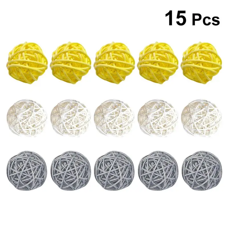 Плетеный ротанговый шар 15 шт. декоративные шары сделай сам макет товары простой