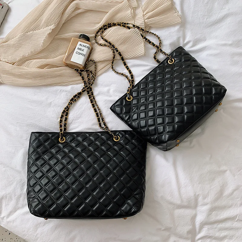 2020 New Quilted Chain Bag Fashion Women Shoulder Bags Large Handbags Crossbody tote bags for women | Багаж и сумки