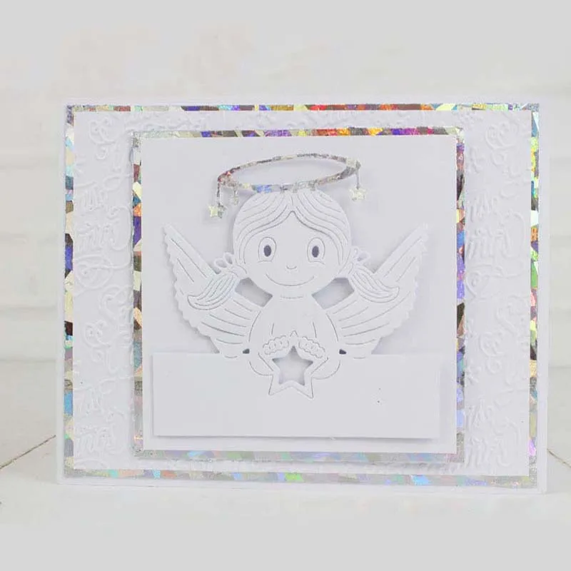 Рождественский эльф Ангел металлические режущие трафареты 2019 для DIY